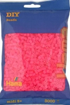 Hama Midi Perler - Neon Fuchsia - 3.000 Stk. - 201-32
