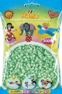 Hama Midi Perler - Pastel Mint - 3.000 Stk. - 201-98
