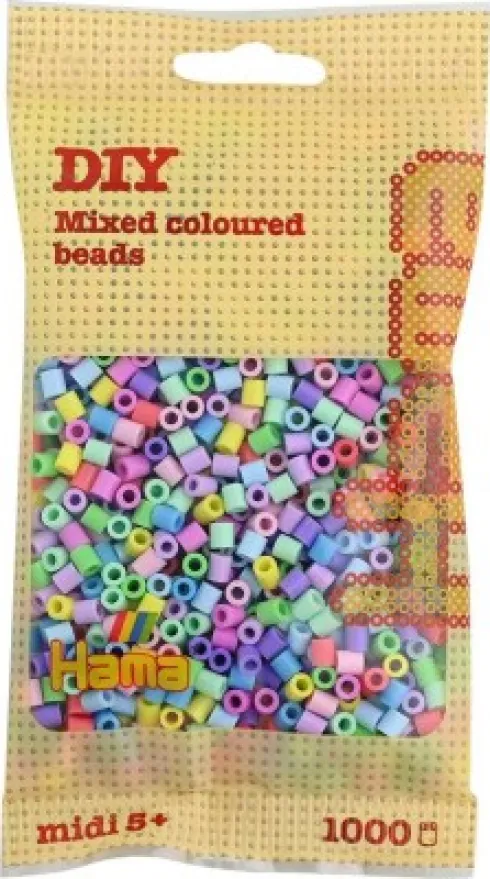 Hama Midi Perler - Pastel Mix 50 - 1.000 Stk - 207-50