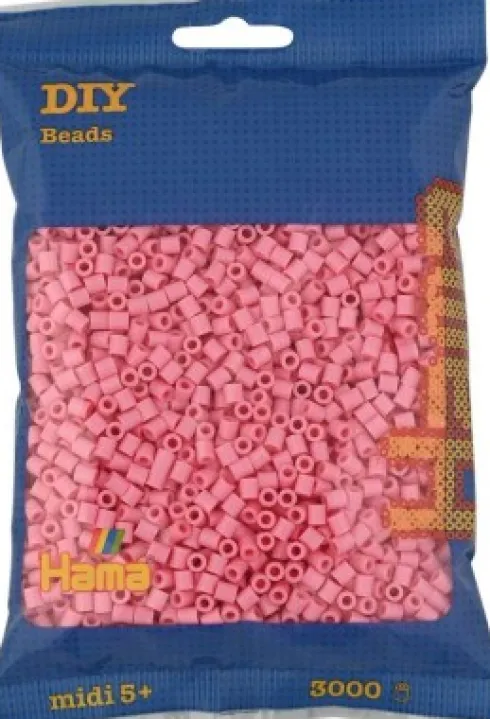 Hama Midi Perler - Pink - 3.000 Stk. - 201-06