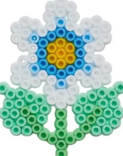Hama Midi Perler - Sommerfugl Og Blomst Perlesæt - 4216