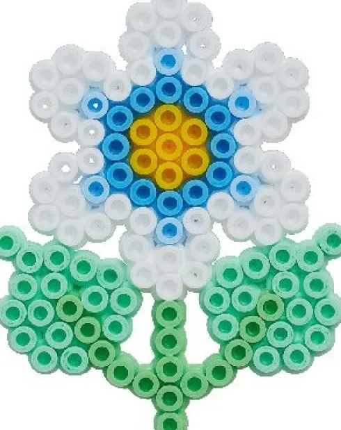 Hama Midi Perler - Sommerfugl Og Blomst Perlesæt - 4216