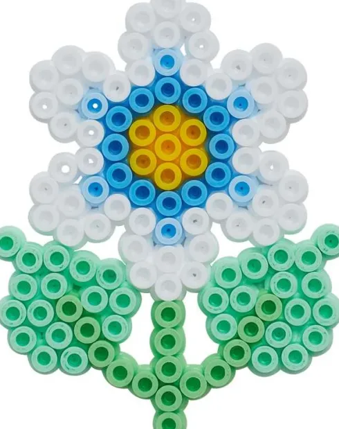 Hama Midi Perler - Sommerfugl Og Blomst Perlesæt - 4216