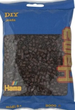Hama Midi Perler - 3.000 Stk. - Brun - 201-12