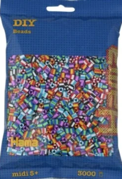 Hama Midi Perler - Stribet Mix 90 - 3.000 Stk. - 201-90