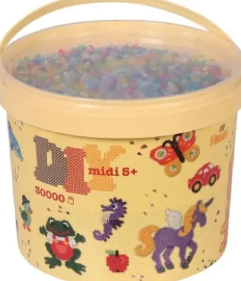 Hama Midi Perler - Transparent Mix 53 - 30.000 Stk. - 181-53