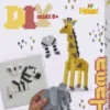 Hama Midi Perlesæt - 3D Safari Perleplader Og Perler - 3256