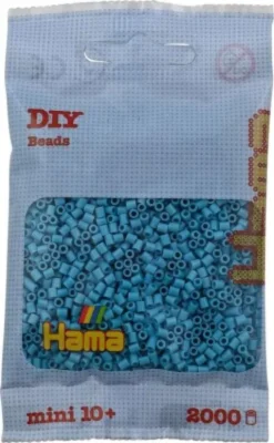 Hama Mini Perler - Azurblå - 2.000 Stk. - 501-49