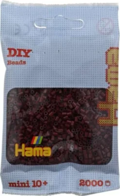 Hama Mini Perler - Bordeaux - 2.000 Stk. - 501-30