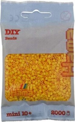 Hama Mini Perler - Gul - 2.000 Stk. - 501-03