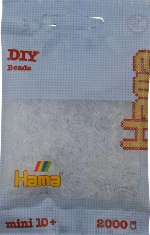 Hama Mini Perler - Klar - 2.000 Stk. - 501-19