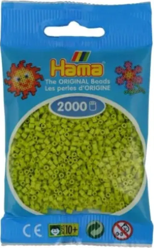 Hama Mini Perler - Lime - 2.000 Stk. - 501-104