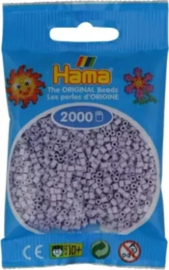 Hama Mini Perler - Lys Lavendel - 2.000 Stk. - 501-106