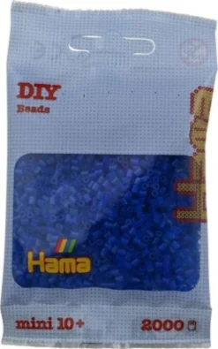 Hama Mini Perler - Neon Blå - 2.000 Stk. - 501-36