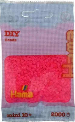 Hama Mini Perler - Neon Fuschia - 2.000 Stk. - 501-32