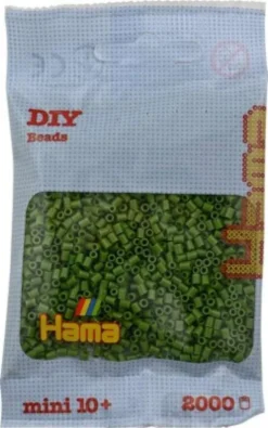 Hama Mini Perler - Oliven - 2.000 Stk. - 501-84