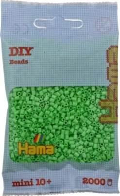Hama Mini Perler - Pastel Grøn - 2.000 Stk. - 501-47