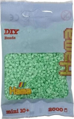 Hama Mini Perler - Pastel Mint - 2.000 Stk. - 501-98