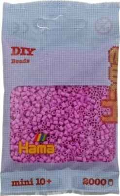 Hama Mini Perler - Pastel Pink - 2.000 Stk. - 501-48