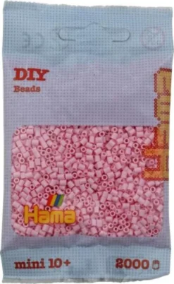Hama Mini Perler - Pastel Rosa - 2.000 Stk. - 501-95