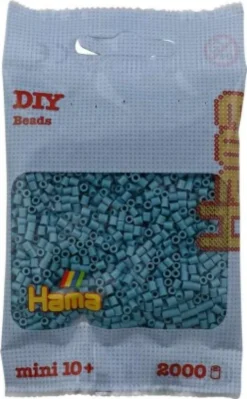 Hama Mini Perler - Turkis Blå - 2.000 Stk. - 501-31