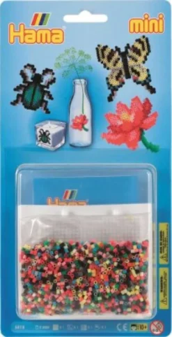 Hama Mini Perlesæt - Blomst Perleplade Og 2.000 Perler - 5513