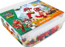 Hama 8753 - Paw Patrol Dino - 600 Maxi Perler Og 1 Stiftplade