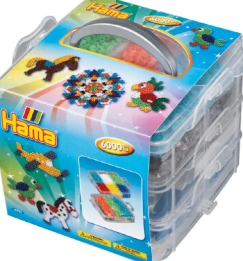 Hama - 6.000 Perler I Lille Opbevaringsboks