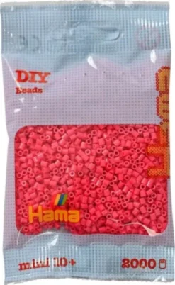 Hama 501-121 - Pink - 2.000 Stk. DIY Beads Mini Perler