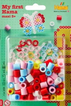Hama 8983 - Sommerfugl - Maxi Perler Og Plade - My First Hama