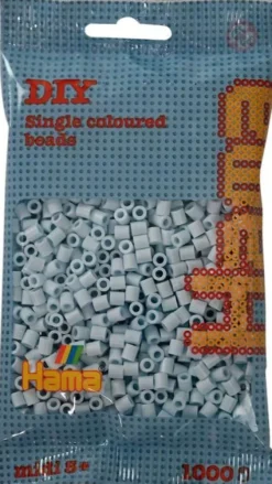 Hama 207-120 - Støvet Blå - 1.000 Stk. DIY Beads Midi Perler
