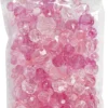 Harmoni Facetperlemix - Str. 4-12 MM - Hulstr. 1-2,5 MM - Pink - 45 G