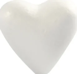 Hjerte - H 11 CM - Hvid - 5 Stk