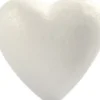 Hjerte - H 8 CM - Hvid - 5 Stk
