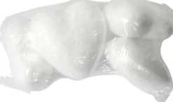 Hjerte - H 6 CM - Hvid - 5 Stk