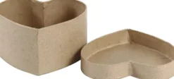 Hjerteæske - H 6 CM - Str. 11,5X11,5 CM - 1 Stk