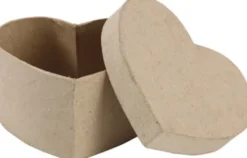 Hjerteæske - H 6 CM - Str. 11,5X11,5 CM - 1 Stk