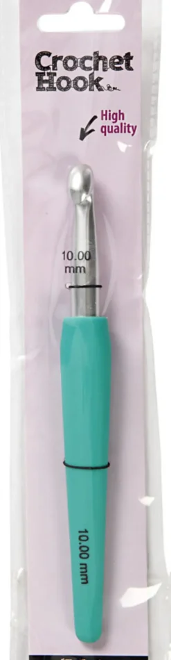 Hæklenål - Nr. 10 - L 16 CM - Grøn