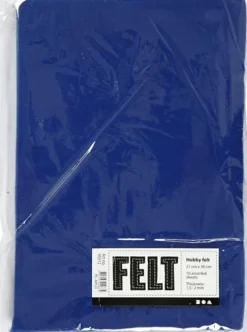 Hobbyfilt - A4 - 210X297 MM - 1,5-2 MM - Blå - 10 Ark
