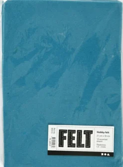 Hobbyfilt - A4 - 210X297 MM - 1,5-2 MM - Turkis - 10 Ark