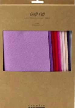 Hobbyfilt - A4 - 210X297 MM - Tykkelse 2 MM - Lilla/Pink Harmoni