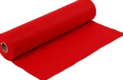 Hobbyfilt - B 45 CM - Tykkelse 1,5-2 MM - 180-200 G - Rød - 5 M