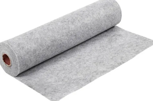 Hobbyfilt Rulle - B 45 CM - 1,5 MM - Meleret - 180-200 G - Grå - 5 M