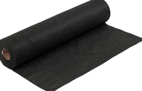 Hobbyfilt Rulle - B 45 CM - 1,5 MM - Meleret - 180-200 G - Sort - 5 M