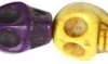 Howlite - Ø 12 MM - Hulstr. 1,5 MM - Stærke Farver - 32 Stk
