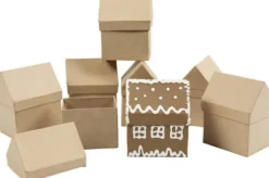 Hus - H 10,5 CM - Str. 6X8,5 CM - 5X4 Stk