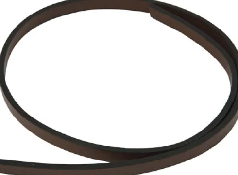 Imiteret Læderbånd - B 10 MM - Tykkelse 3 MM - Brun - 1 M