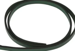 Imiteret Læderbånd - B 10 MM - Tykkelse 3 MM - Grøn - 1 M