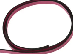 Imiteret Læderbånd - B 10 MM - Tykkelse 3 MM - Pink - 1 M