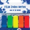 Indeksfaner 45 X 12 MM - 5 Neonfarver Assorterede - Centrum